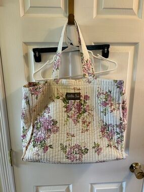 Matilda Jane Quilted Floral Tote - Pink, Cream & Green